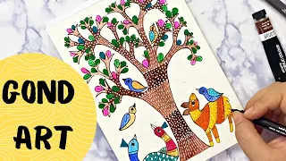 Gond Art Painting Tutorial