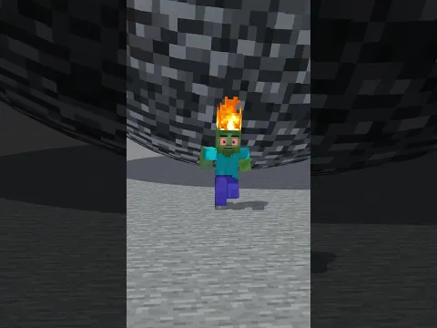 Zombie And Noob Running Away From Big Ball With His Girlfriends! Help Them? #shorts #fyp #trending