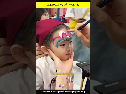 little kid painting