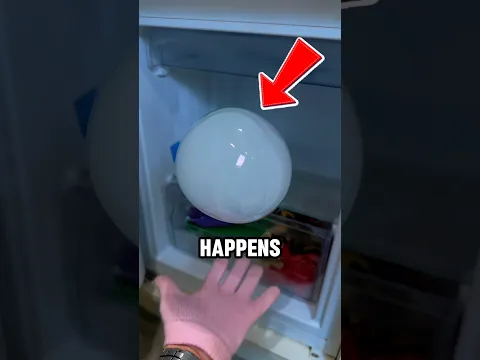 Putting Bubble in a Refrigerator and This Happened‼️🤯