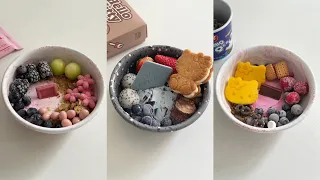 【Organize collections S3】🐇make frozen yogurt & yogurt bowl with me