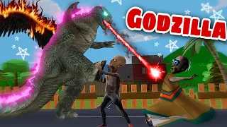 Granny Grandpa vs Godzilla😳 || Granny Comedy Video || Gulli Bulli Aur Granny