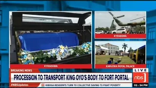 King Oyo's Body Returns to Uganda | Uganda in Tears: King Oyo's Body Arrives Home | NBS Television