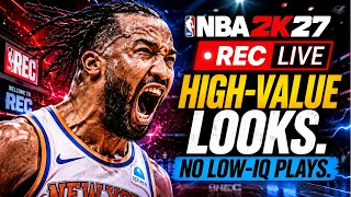 NBA 2K27 REC LIVE 🔴 Can High-IQ Basketball DOMINATE Random REC? 👀