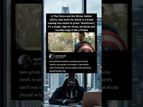 In The Falcon and the Winter Soldier (2021), Sam hurls the shield in a brutal training throw