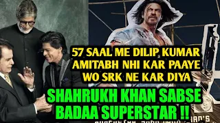 Dilip Kumar, Amitabh Bacchan and Shahrukh Khan - The Biggest SUPERSTARS of Indian cinema.