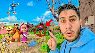 دخلت منطقة القطار بعد خطف ماشا والدب وطاردني المهرج الشرير [ اتحداك تكمل الفيديو !!
