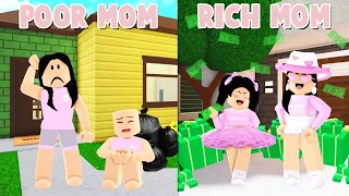 Bloxburg RICH MOM vs POOR MOM! (Roblox)