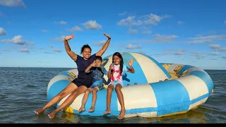 Débora e Samuel fizeram churros / é depois passeio na praia 🏝️ 