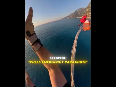 His Parachute Got Tangled 😬😬