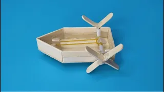 I'm going to recycle these discarded ice cream sticks into a boat that can move on its own on water