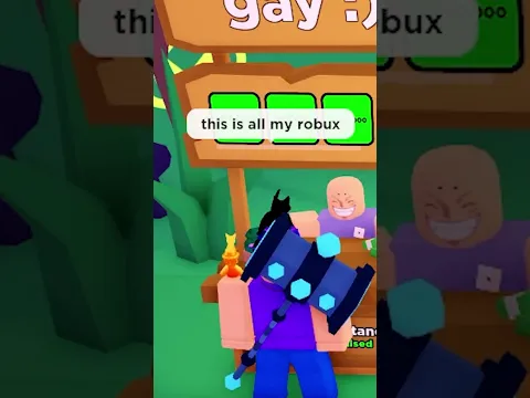 I'm richer than you.. 💀💀 #shorts #roblox #plsdonate #hazem