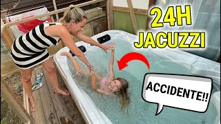 DANIELA SE CAE EN EL JACUZZI TIENE UN ACCIDENTE 😱 24 HORAS EN EL JACUZZI SIN SALIR DEL AGUA 💦