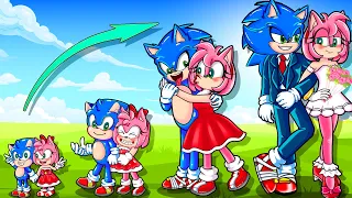 💕Sonic and Amy Growing Up! - Sad Love Story