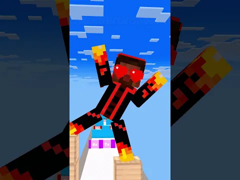 CARGO SKATES RUN CHALLENGE 3 with FIRE HEROBRINE #shorts #fypシ