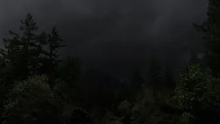 Mountain Thunderstorm in Distance | Camping in Deep Forest | Calm Before the Storm | 3 HOURS