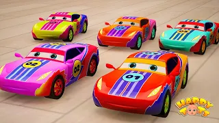 Diez pequeños autobuses - Canción para contar | Happy Tots - Canciones infantiles