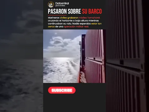 Marineros civiles grabaron misiles Tomahawk sobre el océano #datos #curiosidades #shorts