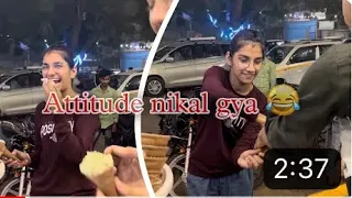 Eska sath to kuch alag he ho gya  attitude dikha rahe thi. 😂😂🦉#turkishicecream