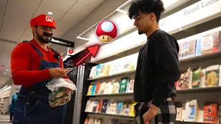 Giving Strangers Shrooms As Mario!