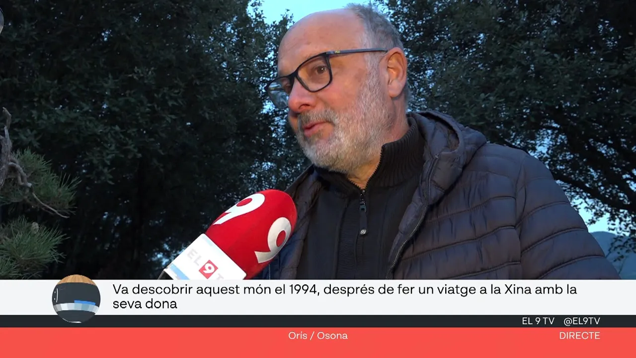 La passió d’en Santi Vivet, amb un jardí amb 200 bonsais a Orís