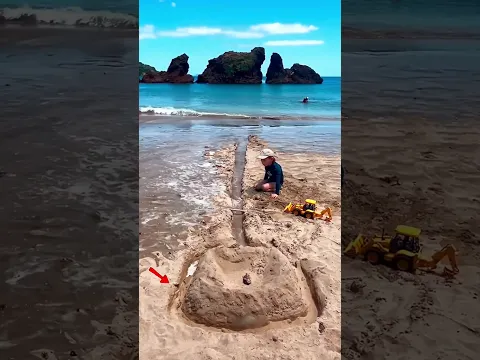 La Increíble Construcción de Arena de este Niño ❤️