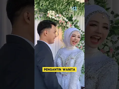 ketika pengantin pria sudah tidak sabar mau mencium pengantin wanita‼️#lucu #nikah #manten #wedding