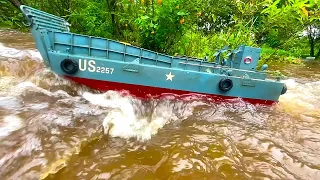 Battle for the upgraded 1944 Normandy LCM3 Barge | RC ADVENTURES