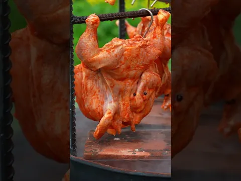 Barrel Fire Grilled Chicken: Outdoor Cooking Delight