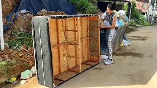 não jogue fora cama velha olha o que da para ser feito DIY ideias