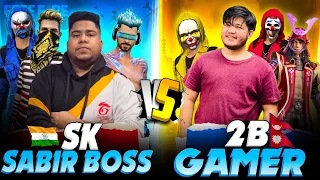 SK SABIR VS 2B GAMER 20,000 Diamonds Squad Fight Challenge 🔥🔥
