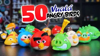 Hice un ANGRY BIRDS en la vida real💥Abrí 50 Vualá Sorpresa y me salió la COLECCIÓN COMPLETA! …O no?