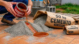 Solo MEZCLA CEMENTO con BARNIZ y APRENDE un SECRETO que fue GUARDADO DURANTE MILES DE AÑOS