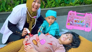 PERUT KU BUNCIT SAKIT 🤕 BANYAK ES KRIM - MAIN DOKTER DOKTERAN