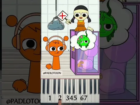 Test IQ Challenge for Simon, OWAKCX & Oren: Guess Who in the box @PADLOTOON Piano Tutorial #Sprunki
