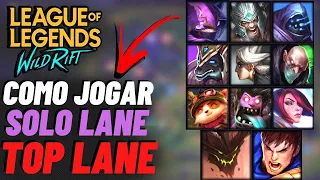 COMO JOGAR No TOP/BARON LANE/SOLO LANE No WILD RIFT DICAS PARA INICIANTES FARM, WARD, ROTAÇÃO