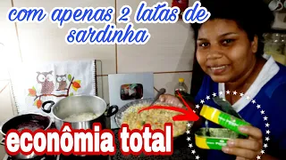 faça com apenas 2 latas de sardinha essa janta deliciosa e super economica 🍴