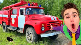 Mr. Joe found Fire Truck & Educational Video VS on Lamborghini Urus with Car Keys for Kids