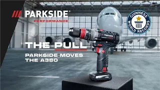 RECORD MONDIAL? Nous tirons le plus grand avion de ligne avec la visseuse sans fil 12 V PARKSIDE