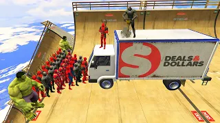 GTA 5 Crazy Ragdolls Spiderman VS SUPERHEROES Compilation vol.6 (Euphoria Physics | Funny Moments )