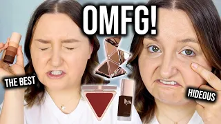OMG! THE COOLEST PRODUCT EVER?? FULL FACE FIRST IMPRESSIONS TESTING NEW MAKEUP + THRIFT HAUL TRY ON