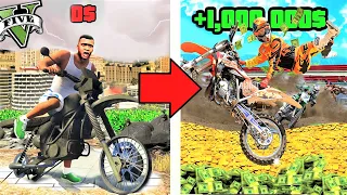 PASO de PILOTO POBRE a MILLONARIO DE MOTOCROSS en GTA 5!