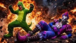 Las aventuras de un dinosaurio pndj y su amigo el payaso #1#freefire 