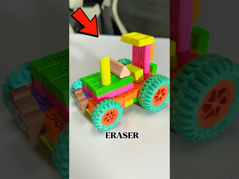 TRY TO MAKE ERASER TRACTOR 😀!