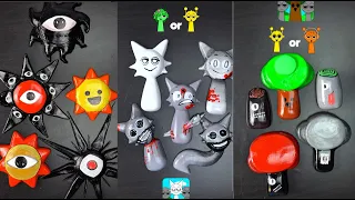 Guess the Mixed Colors Challenge Collection| Sprunki Horror  squishy incredibox Phase 1-10 #sprunki