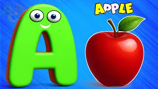 Phonics Song | Alphabets Sound For Babies | Nursery Rhymes and Songs For Children | A is for Apple