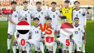 Live Indonesia u17 vs Yaman u17