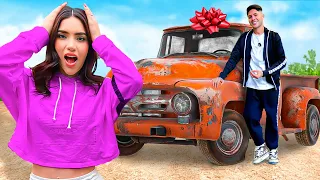 Le REGALÉ a KIMBERLY una Camioneta VIEJA en su CUMPLEAÑOS