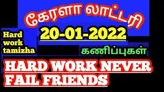 KERALA LOTTERY/20-01-2022/TODAY GUESSINGS FRIENDS