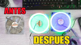 IDEA GAMER - TE ENSEÑO A MODIFICAR UNOS COOLER NORMALES A LED